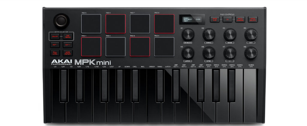 Best MIDI Keyboards for Music Production AKAI MPK Mini