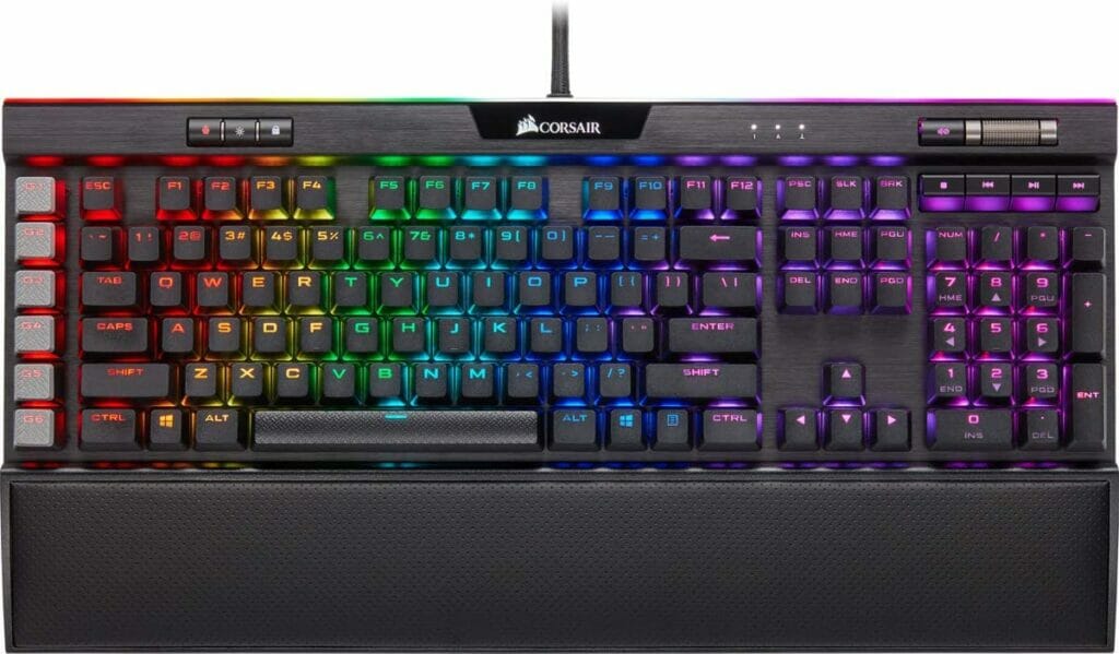 best keyboard for video editing corsair k95